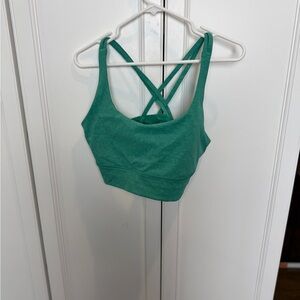 Lululemon Energy longline bra Green Women's Cross-Back Sports Bra